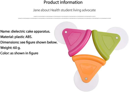 Plastic Pizza Cutter Food Grade ABS Slicing Tool Ergonomic Handle with Safety Features for Cakes Breads and Pastries (pink)