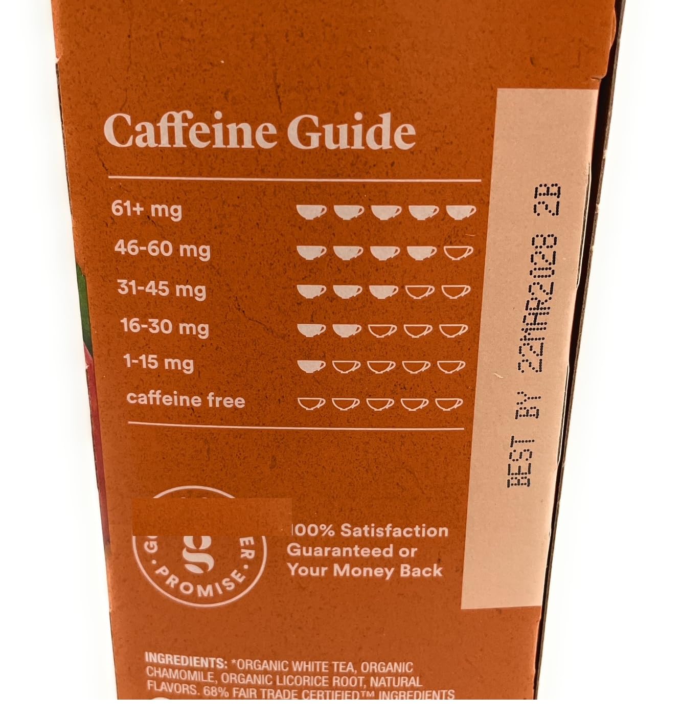 Organic Peach Honey Tea White Tea Blend, 20 Bags,1.27oz/36g | Peach and Honey Flavors, Caffeinated, Pack of 1