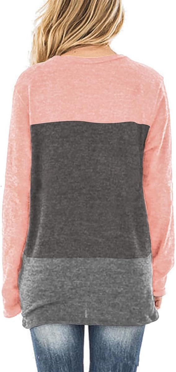 Tunic Tops to Wear with Leggings Long Sleeve V Neck T Shirts Fall Outfits 2026 Casual Loose Fit S-3XL