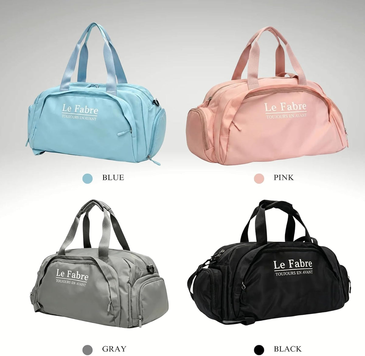 Gym Bag with Shoe Compartment, Pink
