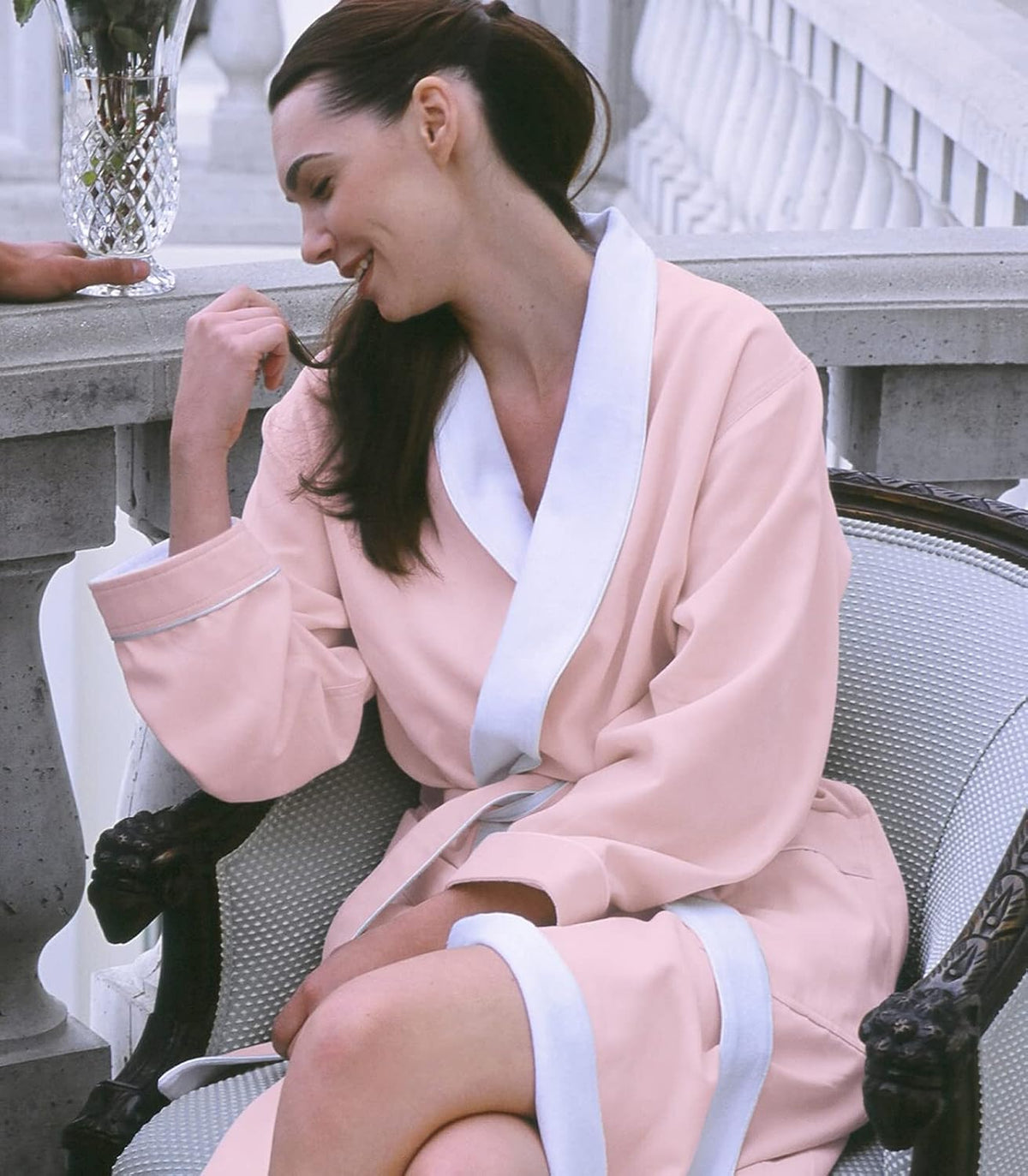 Luxury Spa Robe - Microfiber with Cotton Terry Lining