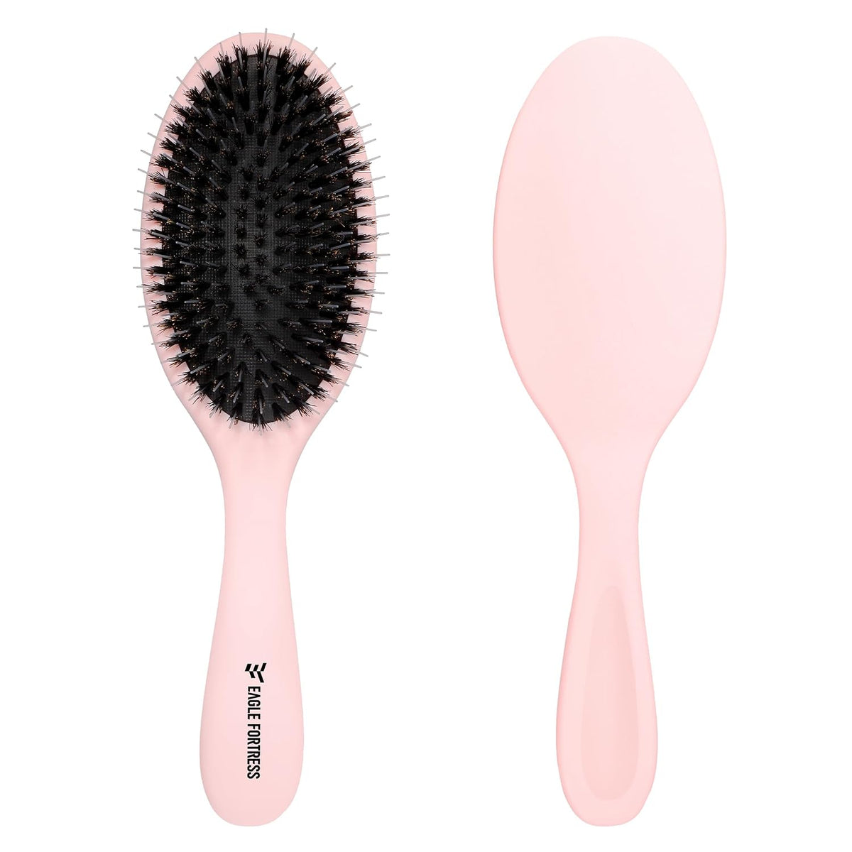 Boar Bristle Hair Brush for Fine Hair & Extensions, Pink