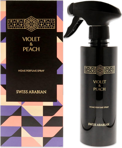 Violet and Peach Air Freshener - Luxury Products from Dubai - Lasting Home Fragrance Room Spray - Give Your Home A Seductive Signature Aroma - The Luxurious Scent of Arabia - 10.14 Oz