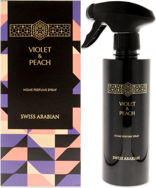 Violet and Peach Air Freshener - Luxury Products from Dubai - Lasting Home Fragrance Room Spray - Give Your Home A Seductive Signature Aroma - The Luxurious Scent of Arabia - 10.14 Oz