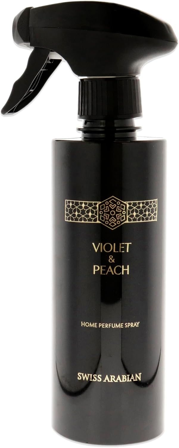 Violet and Peach Air Freshener - Luxury Products from Dubai - Lasting Home Fragrance Room Spray - Give Your Home A Seductive Signature Aroma - The Luxurious Scent of Arabia - 10.14 Oz
