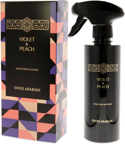 Violet and Peach Air Freshener - Luxury Products from Dubai - Lasting Home Fragrance Room Spray - Give Your Home A Seductive Signature Aroma - The Luxurious Scent of Arabia - 10.14 Oz