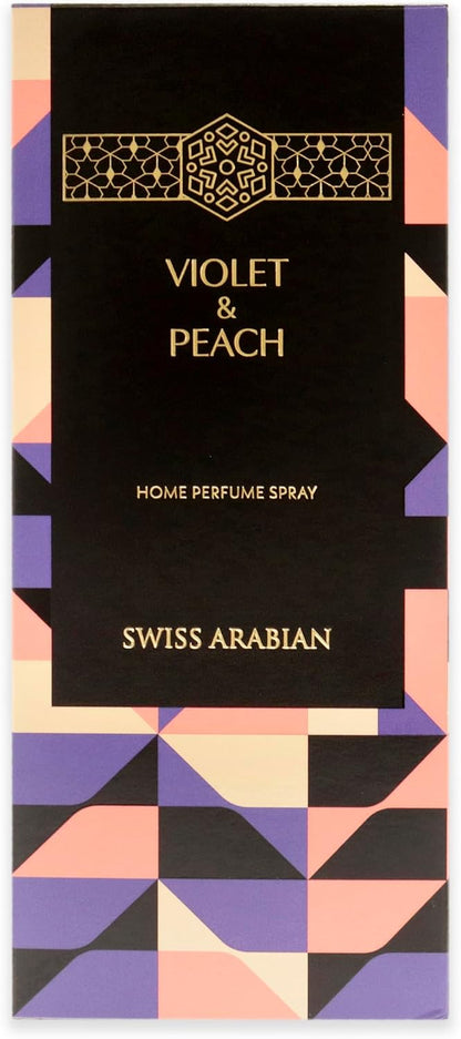 Violet and Peach Air Freshener - Luxury Products from Dubai - Lasting Home Fragrance Room Spray - Give Your Home A Seductive Signature Aroma - The Luxurious Scent of Arabia - 10.14 Oz