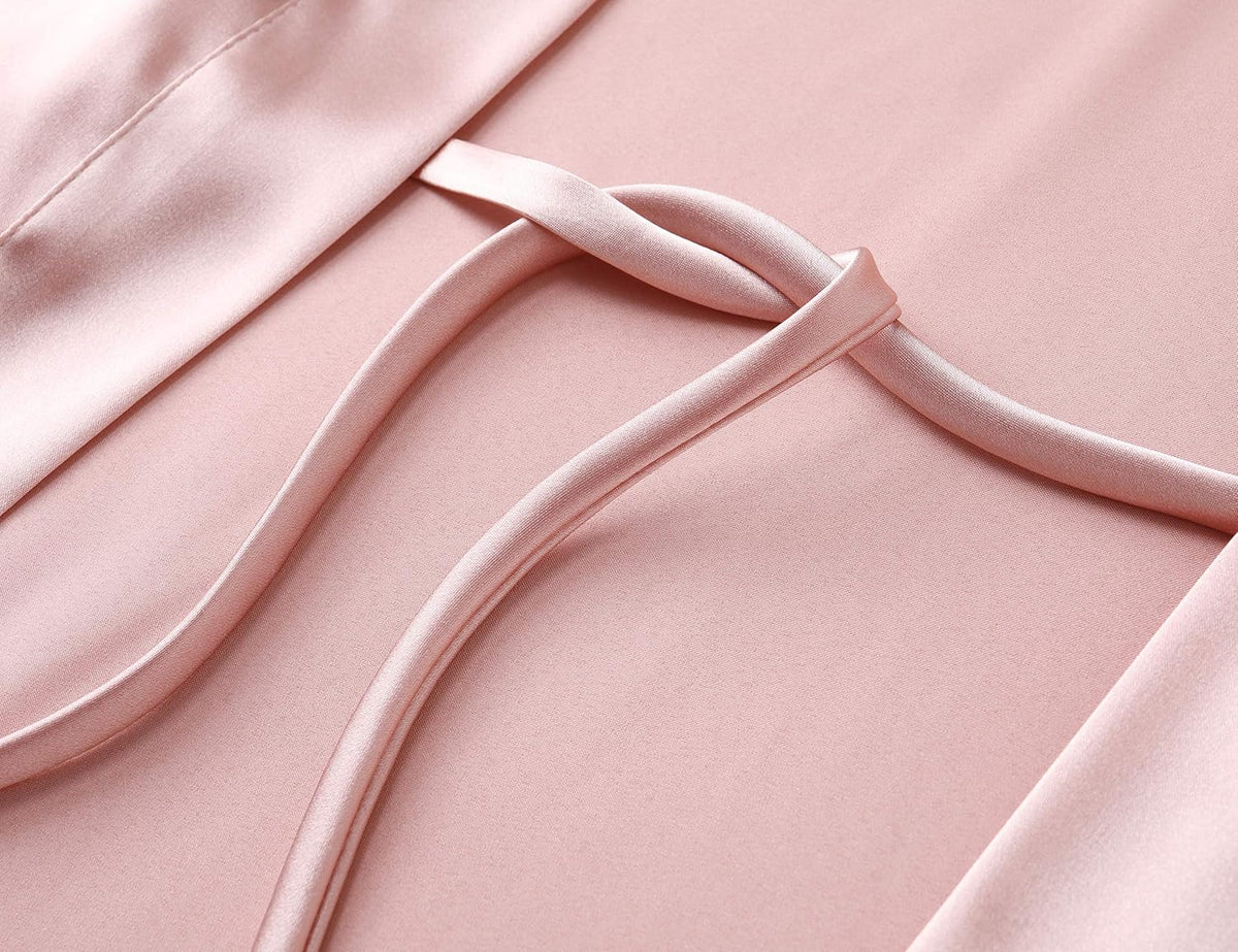 Satin Kimono Robes for Women Long Silky Wedding Bridesmaid Robe