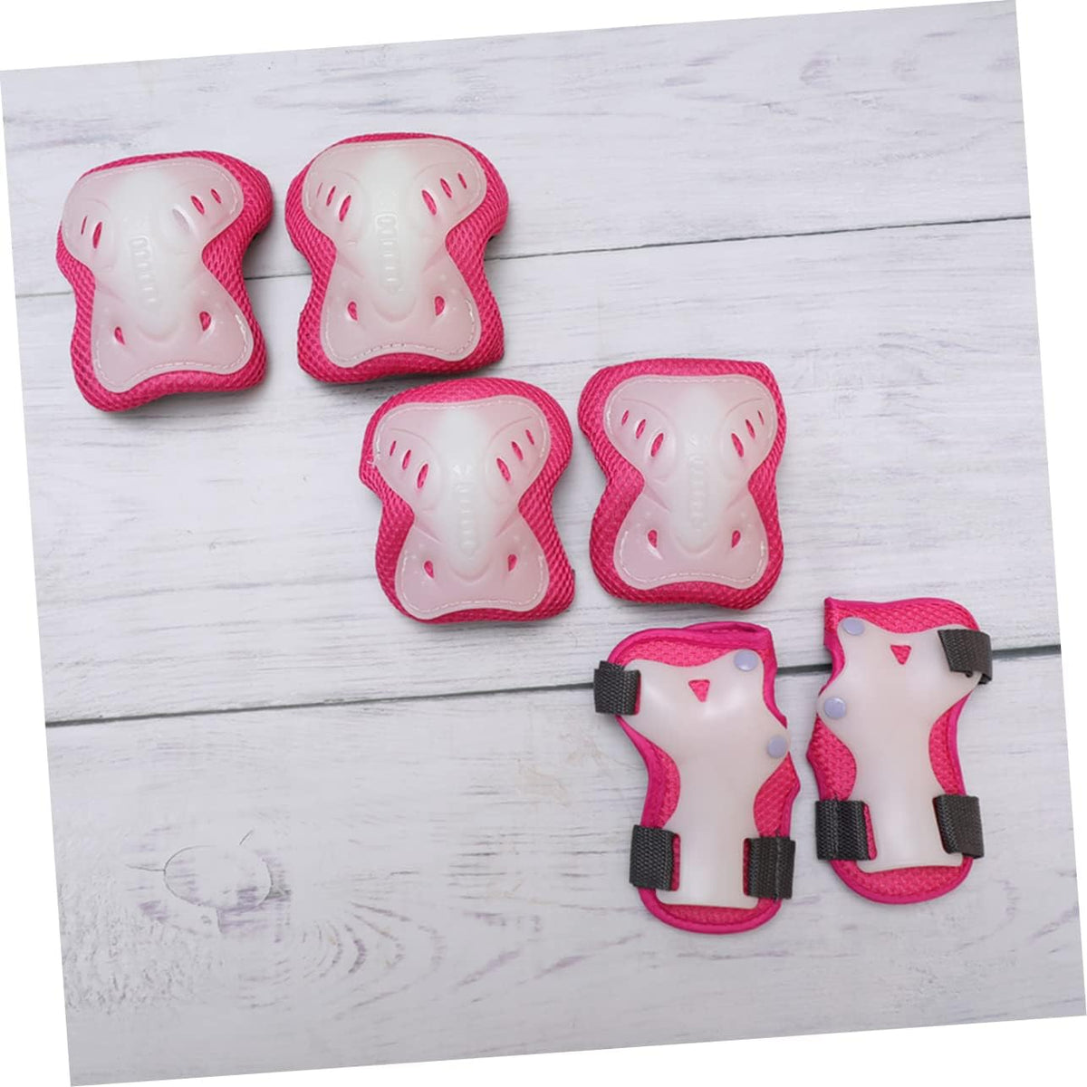 6Pcs Kid Skating Sliding Plate Protectors for Girls Boys, Pink
