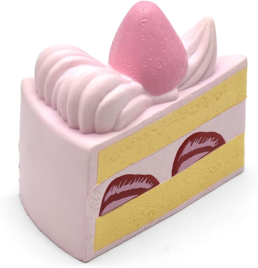 Strawberry Shortcake Squishy Birthday Cake Squeeze Colossal Slow Rising Squishies Scented Toy Gift (Pink)