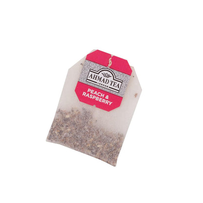 Ahmad Tea Infusions, Peach and Raspberry Teabags, 20 ct (Pack of 6) - Decaffeinated & Sugar-Free