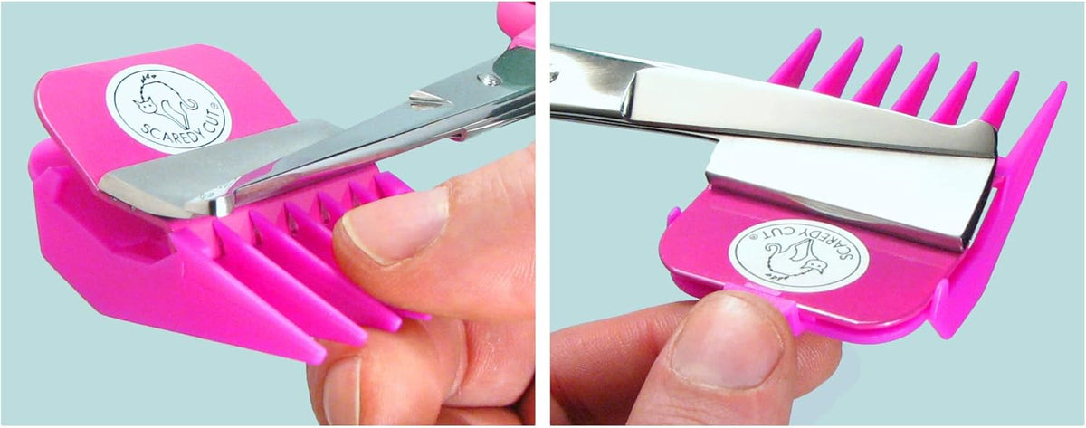 No Buzz Clipper + Sharpener Silent Home Pet Grooming Kit, Pink, Right-Handed