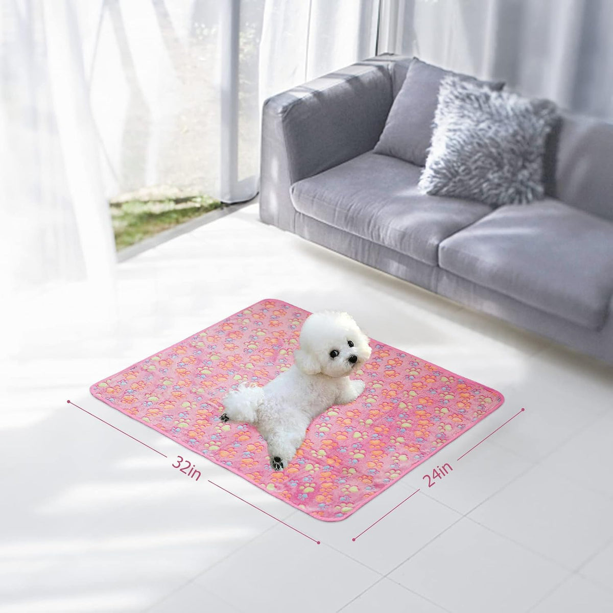 Dog Blankets, 3 Pack Fleece Pet Blankets, 24x32 Inches