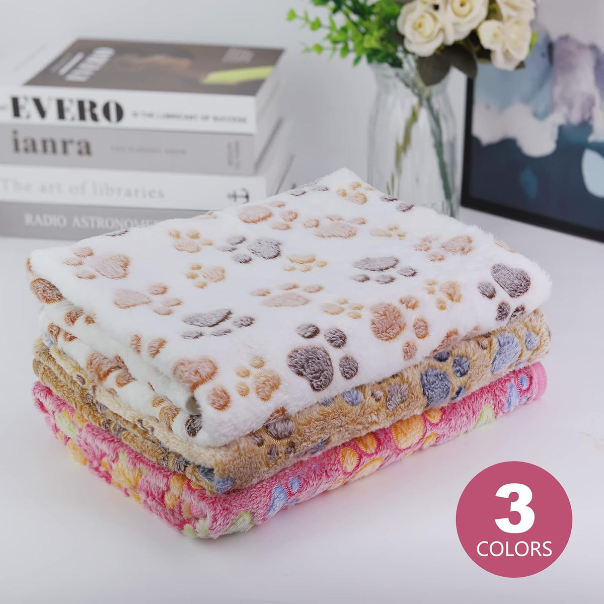 Dog Blankets, 3 Pack Fleece Pet Blankets, 24x32 Inches
