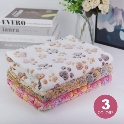Dog Blankets, 3 Pack Fleece Pet Blankets, 24x32 Inches