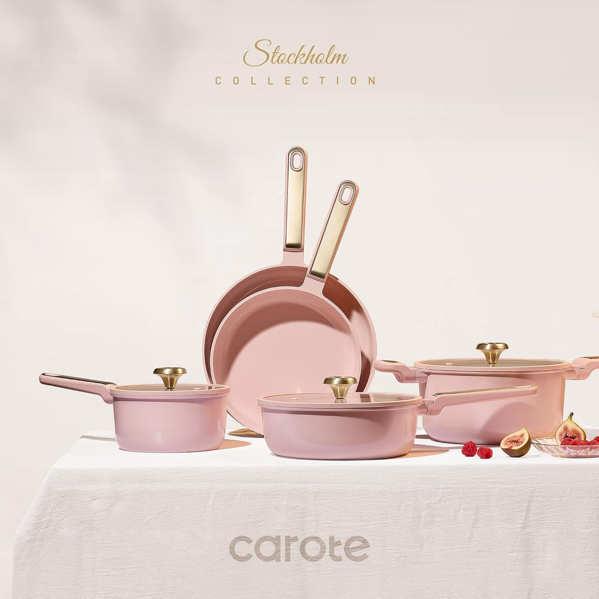 Pots and Pans Set, Ceramic Cookware Set, 14pcs