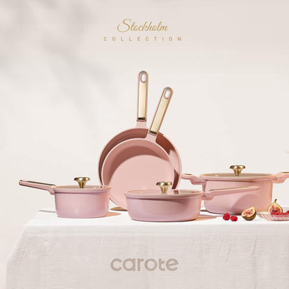 Pots and Pans Set, Ceramic Cookware Set, 14pcs