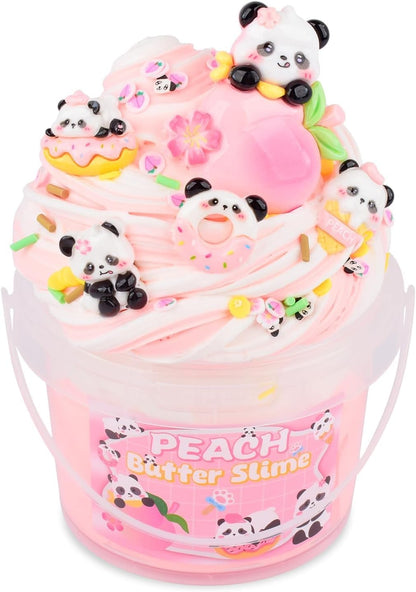 Unicorn Pink Clear Slime Bucket, Soft Stretchy Toy for Kids