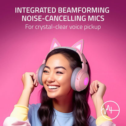 Kraken Kitty V2 BT Wireless RGB Headset, Pink