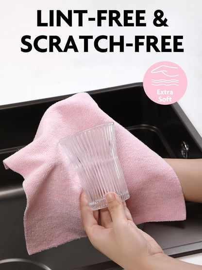 Kitchen Towels Roll, 40 Sheets, 10''x 10'' (Pink, Grayish)