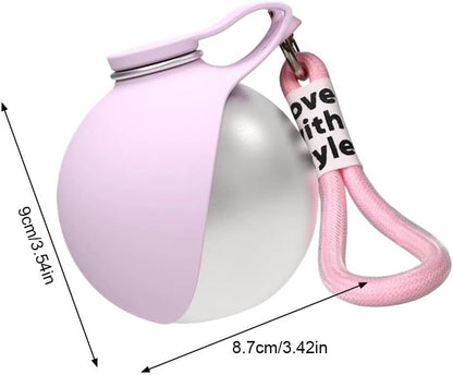 Foldable Pet Water Bottle for Travel, 2 in 1 Portable Dog Water Bottle, Dog Travel Waters Bottles with Bowl, Leak Proof Stainless Steel Pet Waters Dispenser for Walking Hiking, for Small Dogs