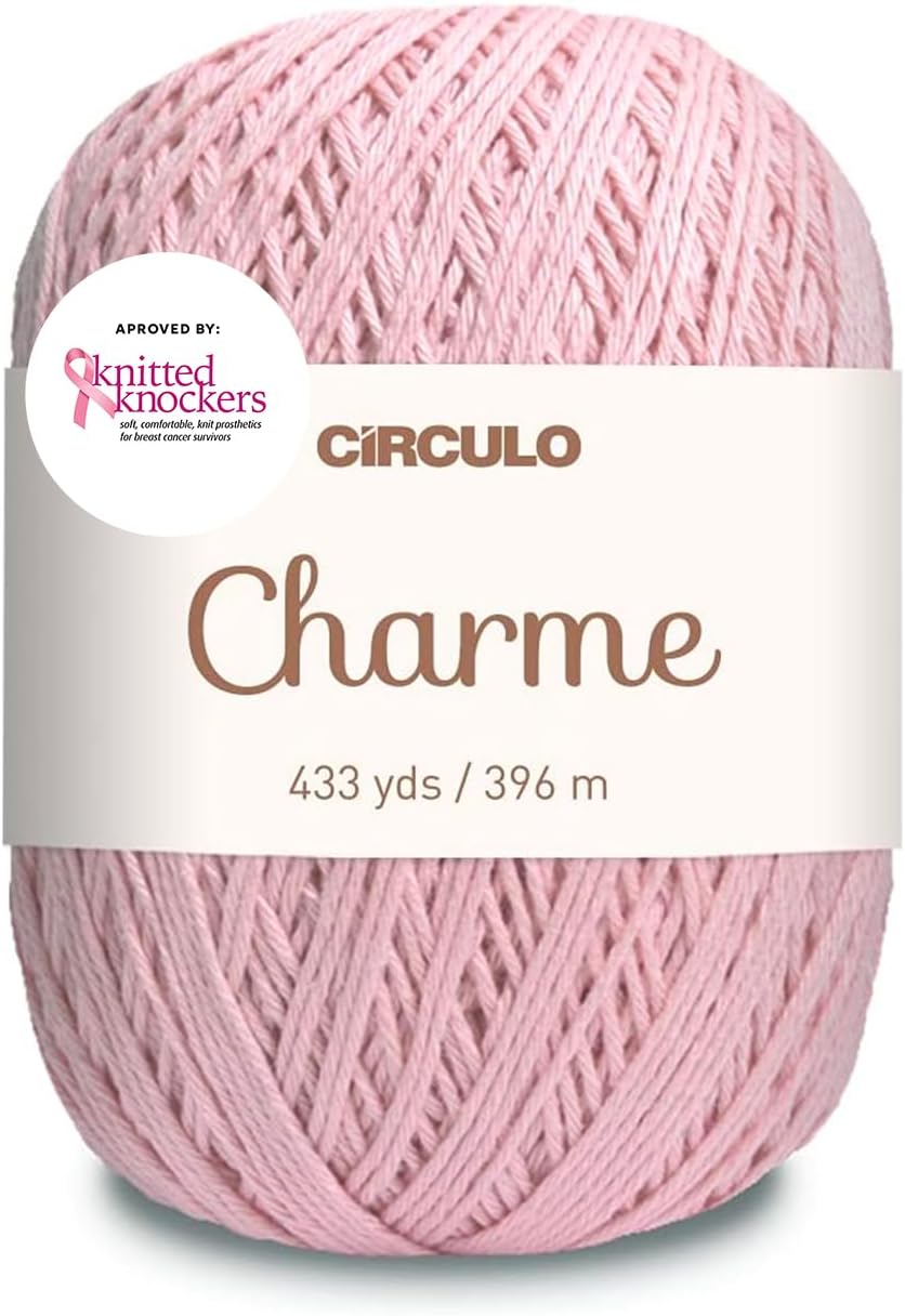 CIRCULO Charme 100% Mercerized Brazilian Cotton Yarn, Sport, 433 Yds