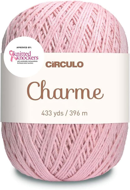 CIRCULO Charme 100% Mercerized Brazilian Cotton Yarn, Sport, 433 Yds