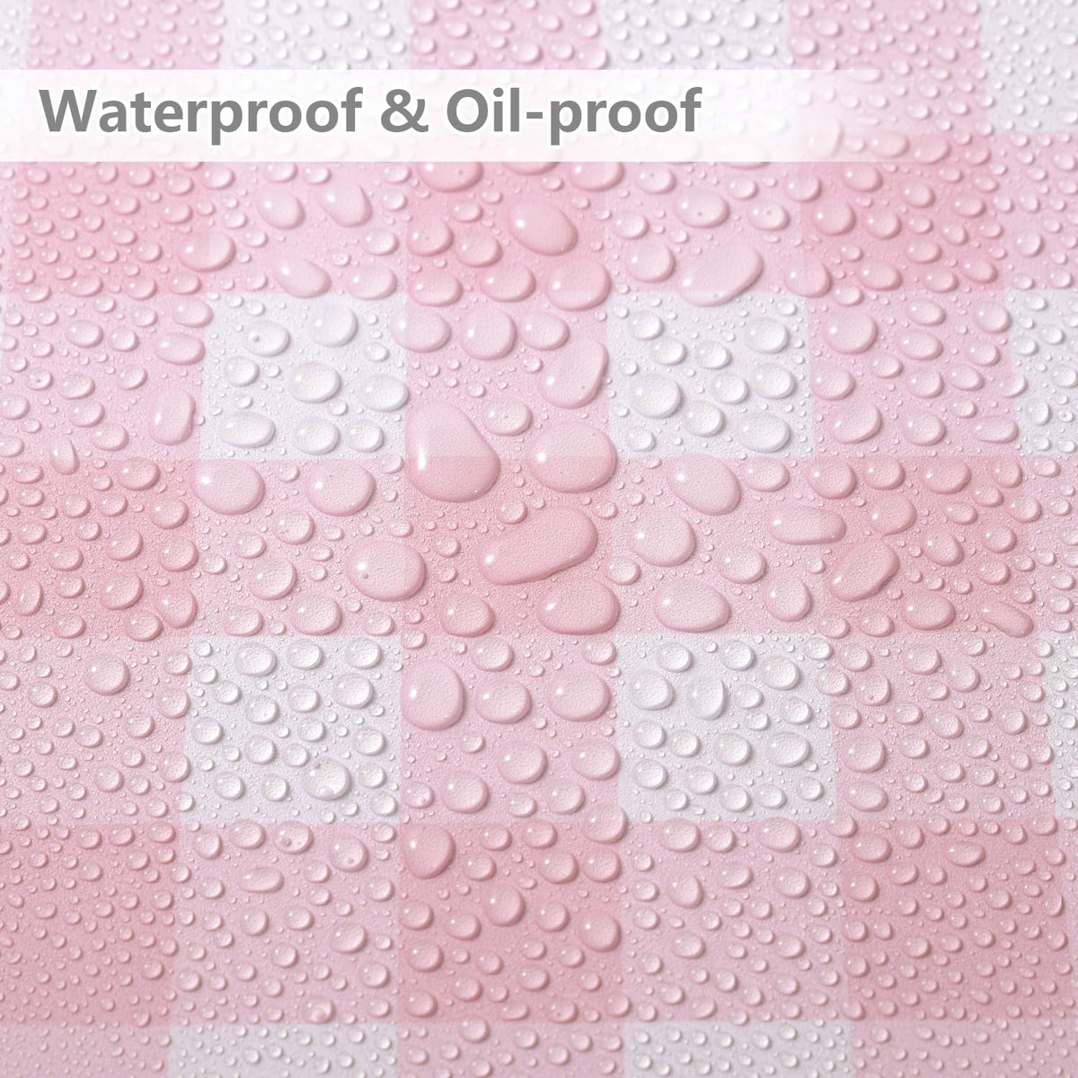 Plaid Peel and Stick Wallpaper, Pink, 17.7 x 197 in