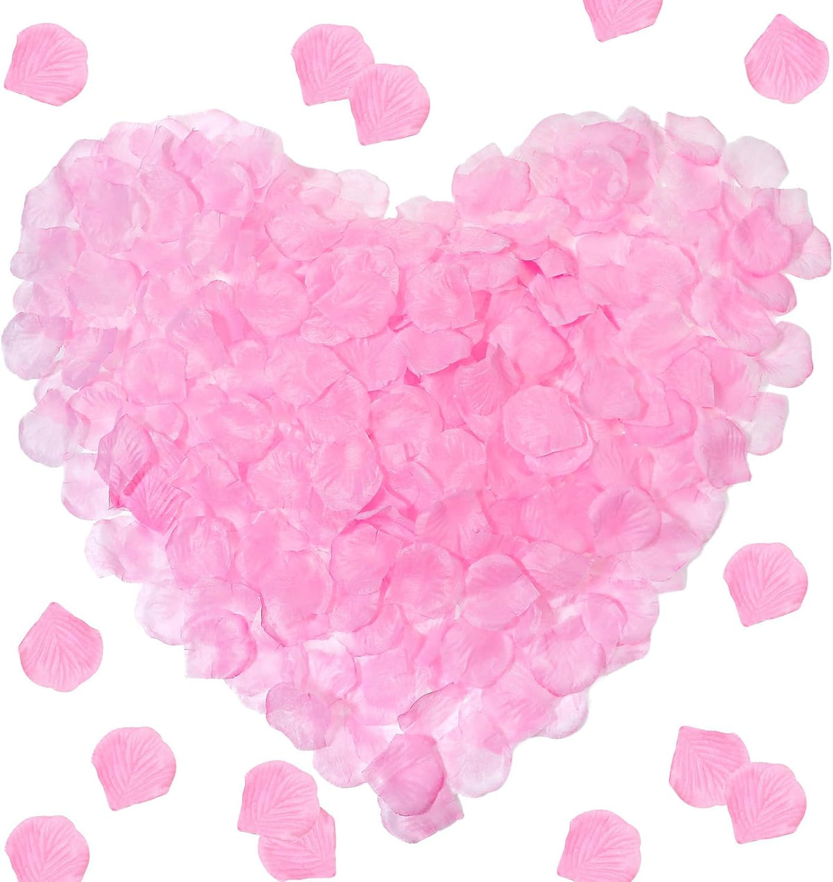 1000PCS Pink Rose Petals, Artificial Silk Flower Petals for Galentines Day Decorations, Fake Pink Petal for Proposal Girl Party Valentine's Day, Romantic Decor for Special Night