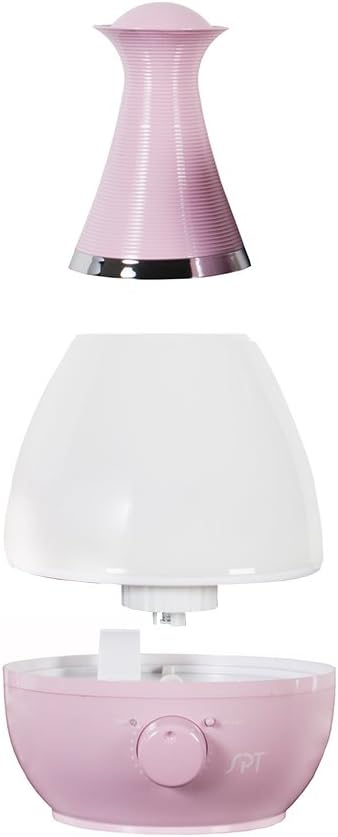 SPT Ultrasonic Humidifier with Fragrance Diffuser, Pink