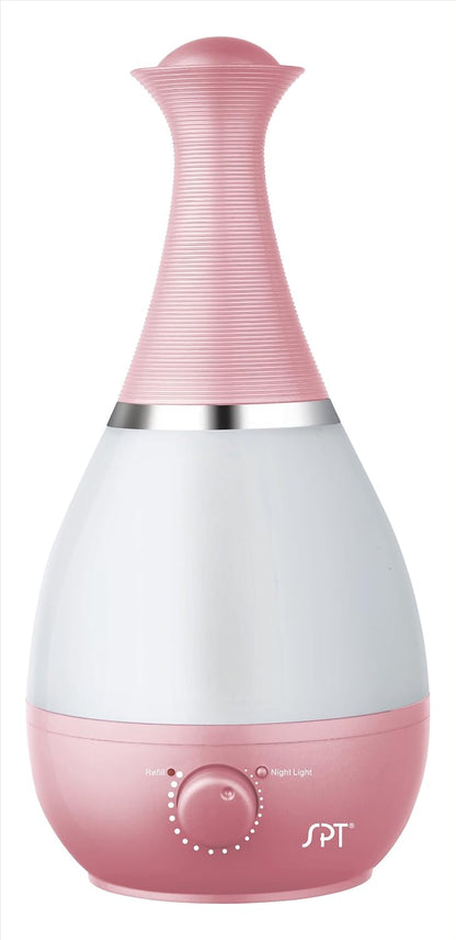 SPT Ultrasonic Humidifier with Fragrance Diffuser, Pink