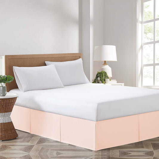 Peach Magic Bed Skirt - Full Size, 24 Inch Drop, Split Corner - Microfiber, Hotel Quality