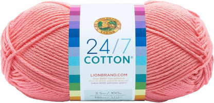 24/7 Cotton Yarn, Pink, 1 Pack