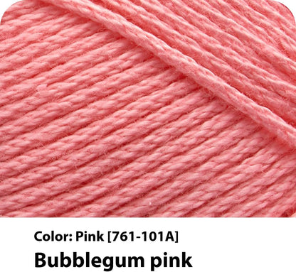 24/7 Cotton Yarn, Pink, 1 Pack