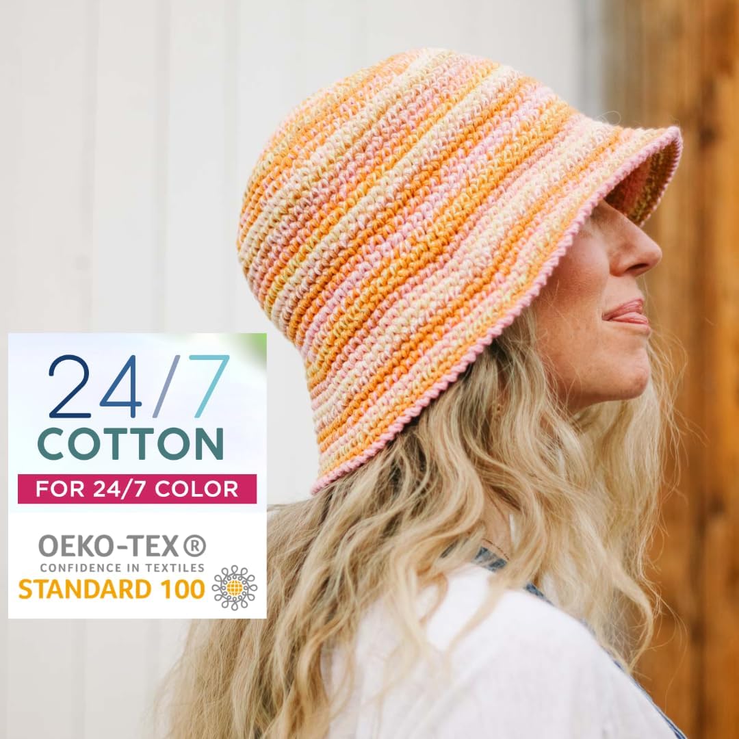 24/7 Cotton Yarn, Pink, 1 Pack