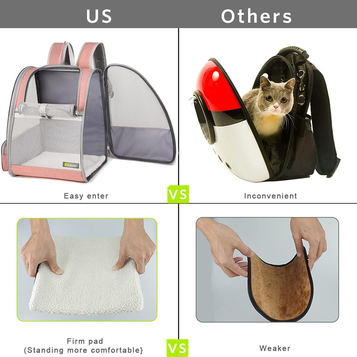 Innovative Traveler Bubble Backpack Pet Carriers for Cats and Dogs