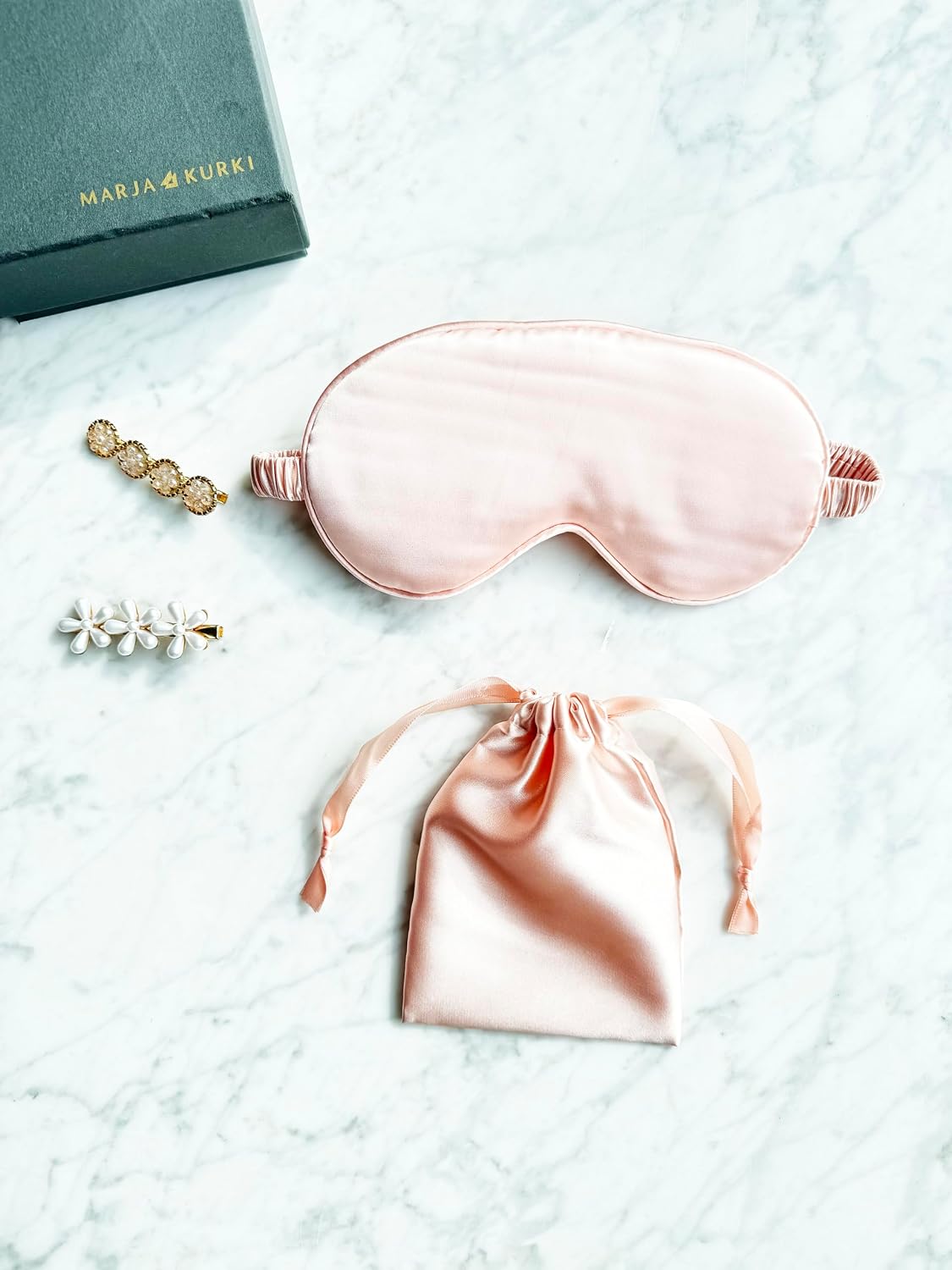 Sleep Mask - Silk Eye Cover for Sleeping with Satin Storage Bag Pink 3 Pcs Save 20%