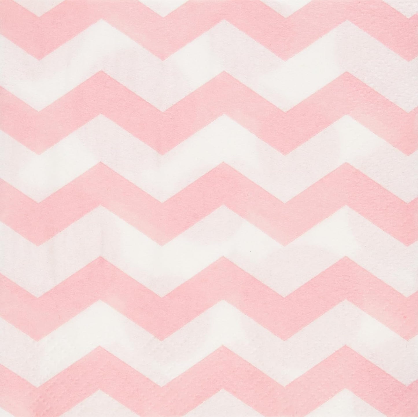 Pastel Pink Chevrons and Dots Printed Beverage Napkins (16 ct)