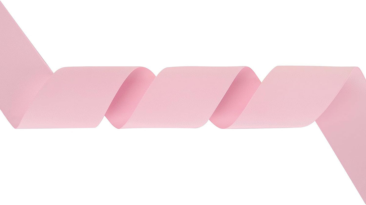 Pink Grosgrain Ribbon 3 Inch Grosgrain Hair Ribbons 10 Yards Per Roll Light Pink Baby Shower Ribbon for Cheer Bow, Hair Bow Supplies Wide Ribbons for Crafts, Sewing, Scrapbooking