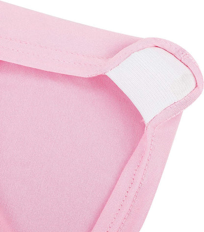 Stretch Spandex Folding Chair Cover for Wedding Party Dining Banquet Event (Pink,12pcs)