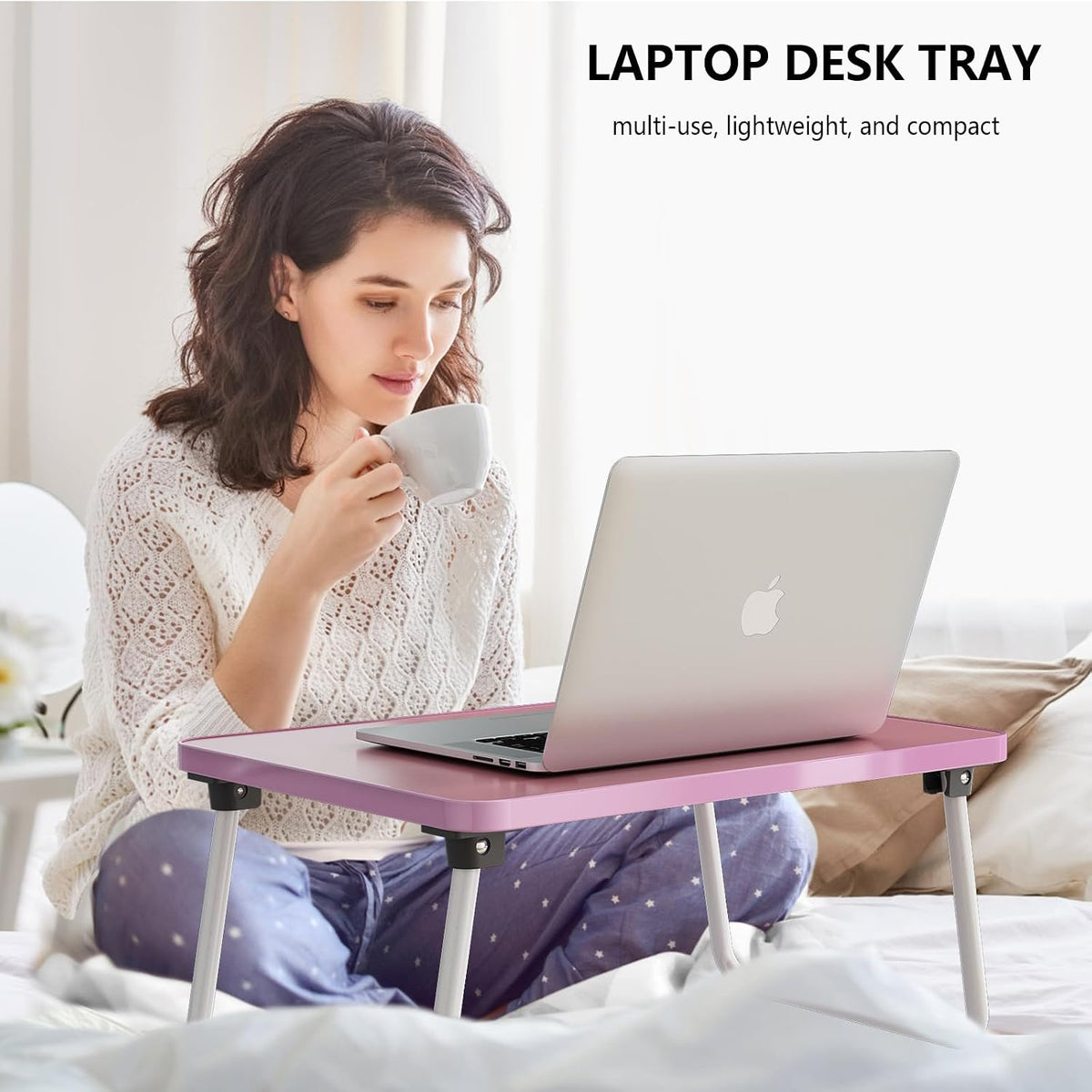 Foldable Lap Desk, Laptop Stand Bed Table Tray for Couch