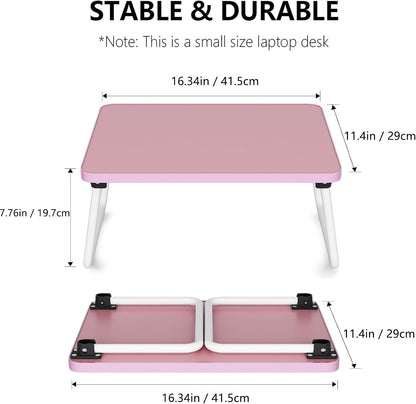 Foldable Lap Desk, Laptop Stand Bed Table Tray for Couch