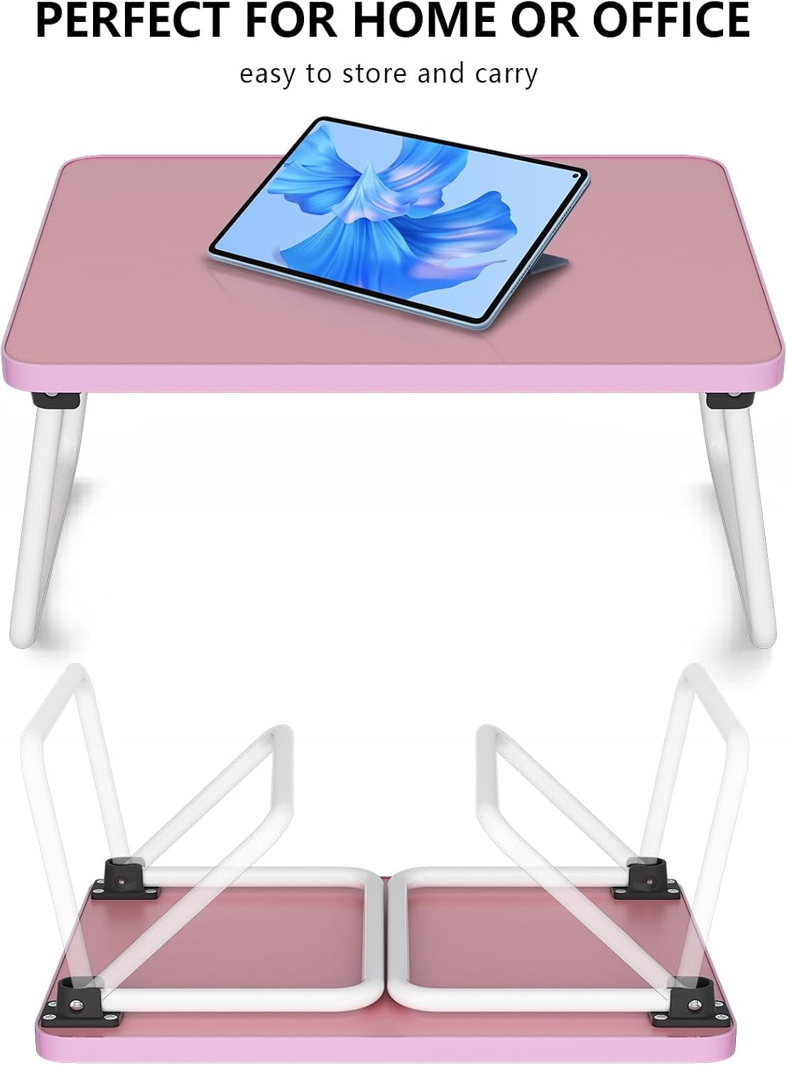 Foldable Lap Desk, Laptop Stand Bed Table Tray for Couch