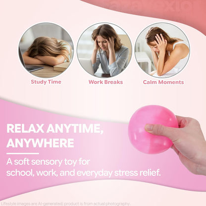 Jumbo Stress Cube Squishy Toy, 2.75" Sensory Fidget Toy