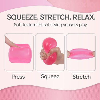 Jumbo Stress Cube Squishy Toy, 2.75" Sensory Fidget Toy