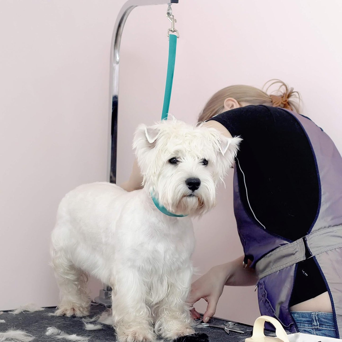 Jelly Pet Grooming Loop Slip Style (3/8" x 25", Hot Pink) | Made in the USA