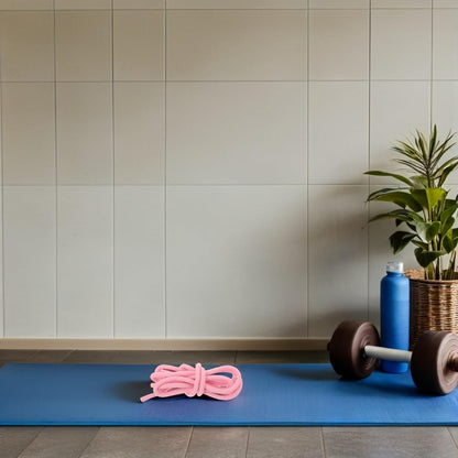 2pcs 3 Meter Cotton Fitness Jump Ropes Light Pink Gym Workout Training Ropes for Men Women Outdoor Exercise Skipping for Speed and Endurance