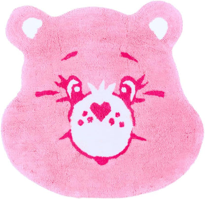 Care Bears Cheer Bear Pink Cotton Non Slip Plush Bathroom Mat Rug (Officially Licensed Product)