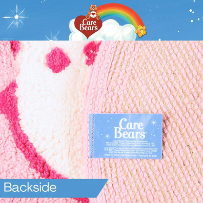Care Bears Cheer Bear Pink Cotton Non Slip Plush Bathroom Mat Rug (Officially Licensed Product)