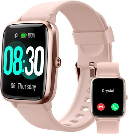 Smart Watch for Women, Bluetooth Call, for iPhone Android Pink